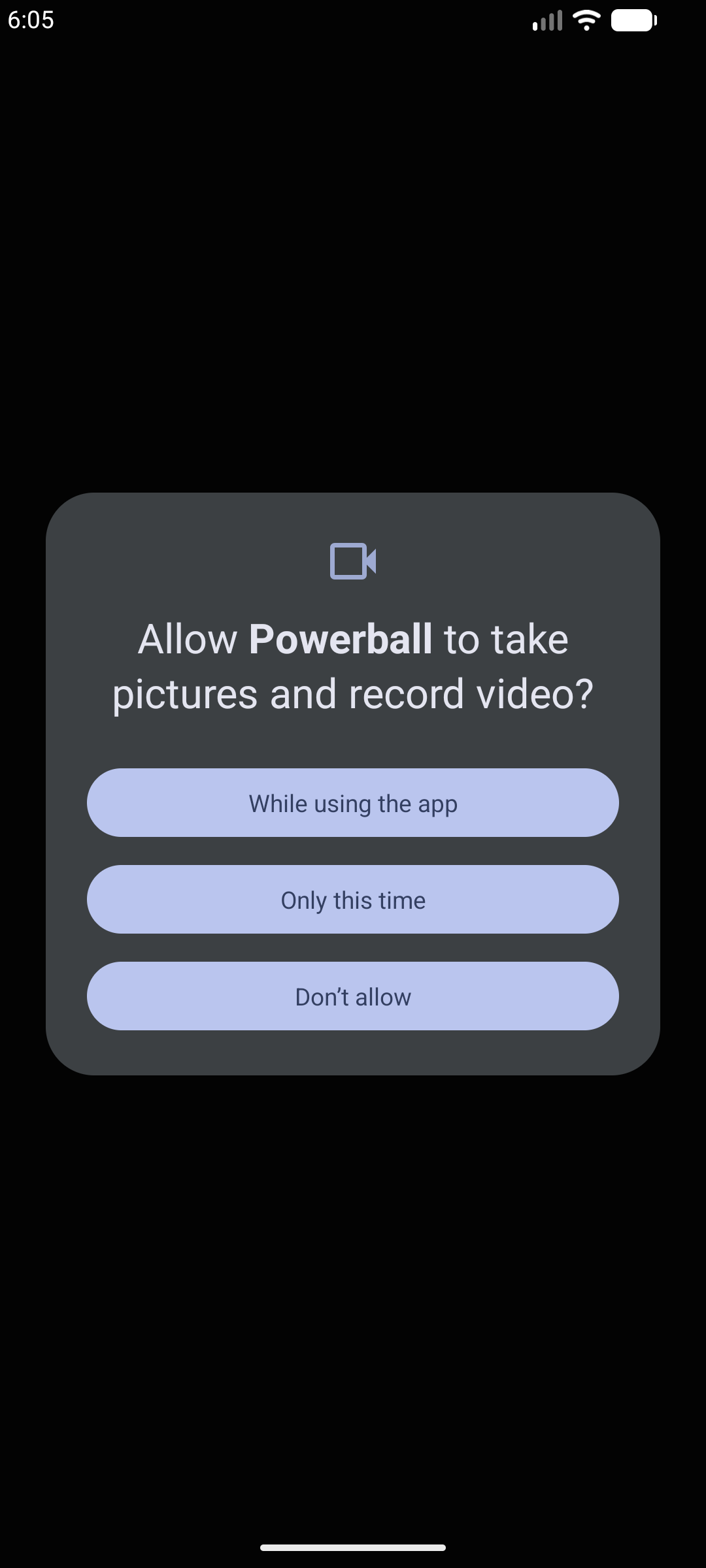 Powerball Checker Pro Confirm Camera Use